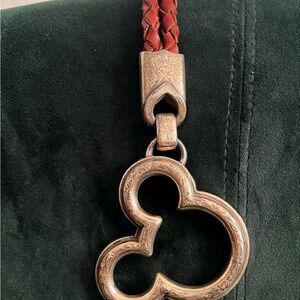 Western Mickey Mouse Braided Leather Belt